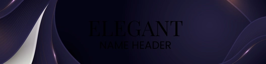 Free Elegant Name Header Template to Edit Online