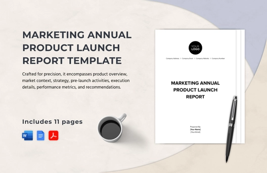 Marketing Annual Product Launch Report Template Marketing Annual Product Launch Report Template