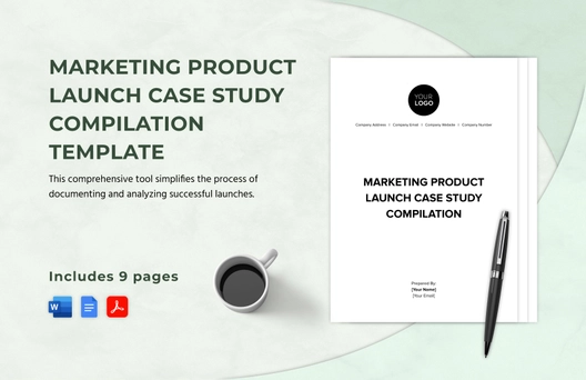 Marketing Product Launch Case Study Compilation Template