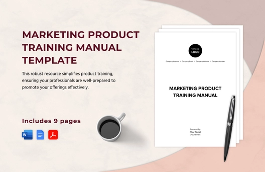 Marketing Product Training Manual Template