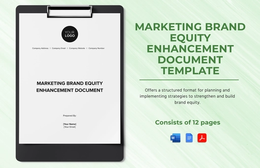 Marketing Brand Equity Enhancement Document Template