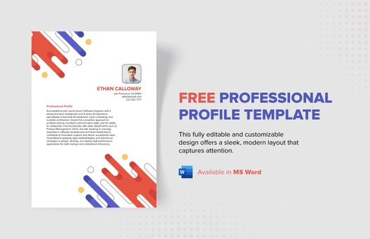Professional Profile Template