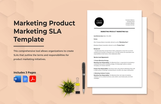 Marketing Product Marketing SLA Template