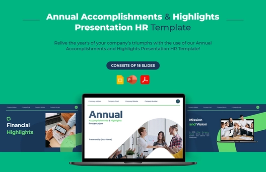 Annual Accomplishments and Highlights Presentation HR Template Annual Accomplishments and Highlights Presentation HR Template