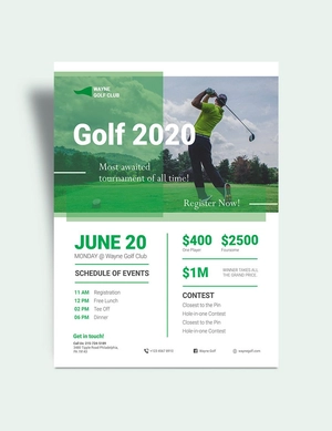 Golf Flyer Template