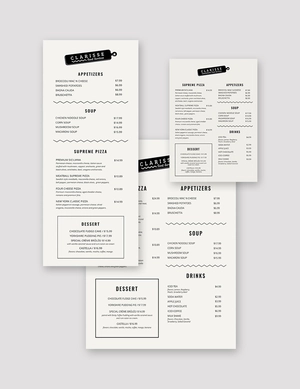 Elegant Event Menu Template