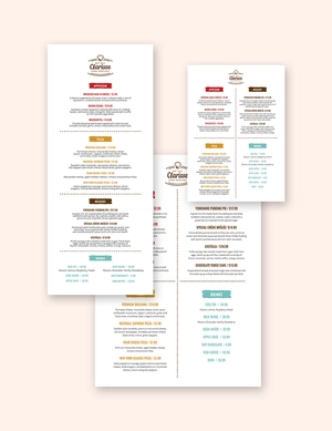 Corporate Event Menu Template