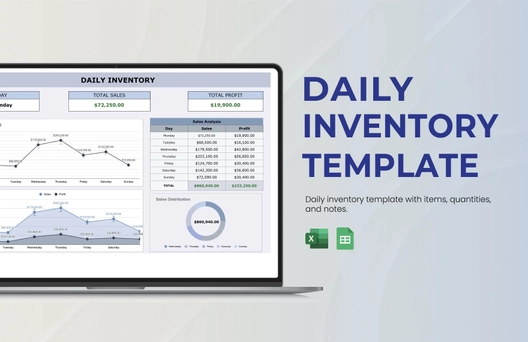Daily Inventory Template