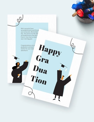 Happy Graduation Card Template