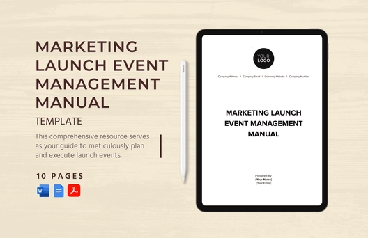 Marketing Launch Event Management Manual Template