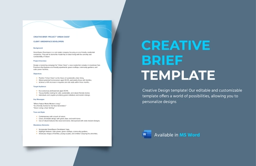 Creative Brief Template