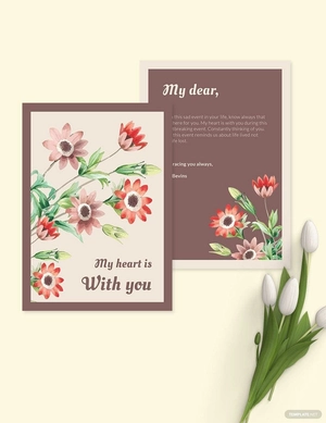 Sympathy Card Template