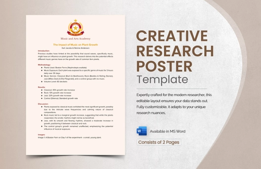 Creative Research Poster Template