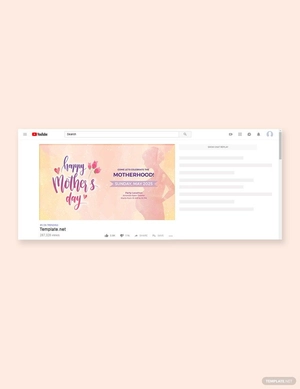 Mother's Day YouTube Video Thumbnail Template