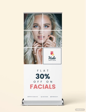 Beauty Saloon Roll-Up Banner Template