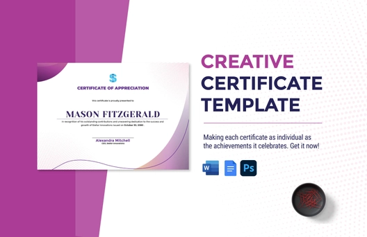 Creative Certificate Template