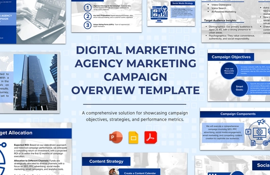 Digital Marketing Agency Marketing Campaign Overview Template