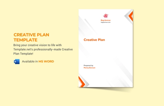 Creative Plan Template