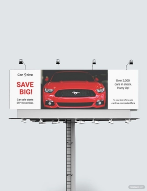 Car Sales Billboard Template