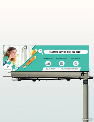 Cleaning Services Billboard Template
