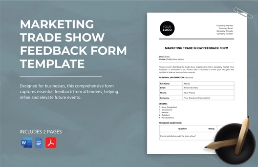 Marketing Trade Show Feedback Form Template