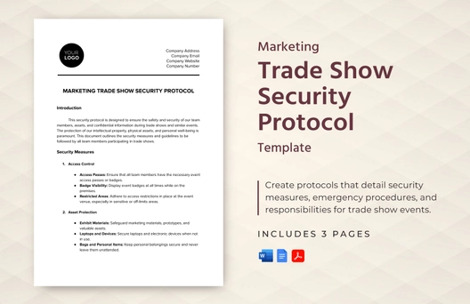 Marketing Trade Show Security Protocol Template