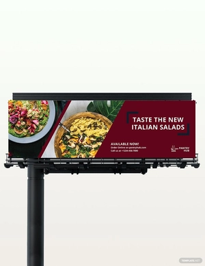 Restaurant Billboard Template