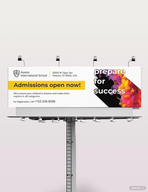 School Billboard Template