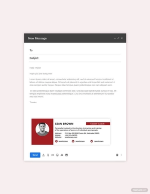 Coach Email Signature Template