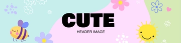 Free Cute Header Image Template to Edit Online