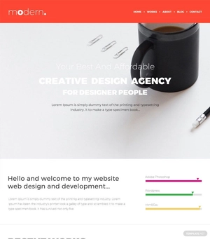 Design Portfolio HTML5/CSS3 Website Template