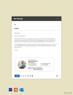 Fashion Photographer Signature Template