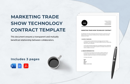 Marketing Trade Show Technology Contract Template