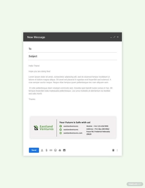 Real Estate Company Email Signature Template
