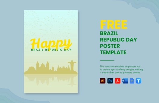 Brazil Republic Day Poster Template