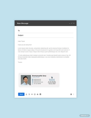 Company Director Email Signature Template