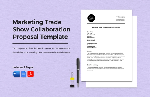 Marketing Trade Show Collaboration Proposal Template