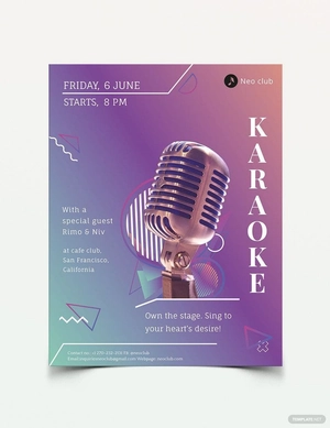 Karaoke Flyer Template