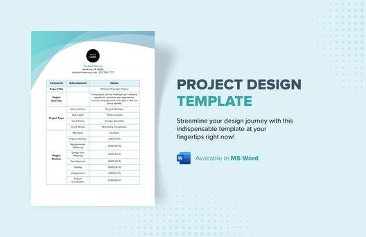 Project Design Template