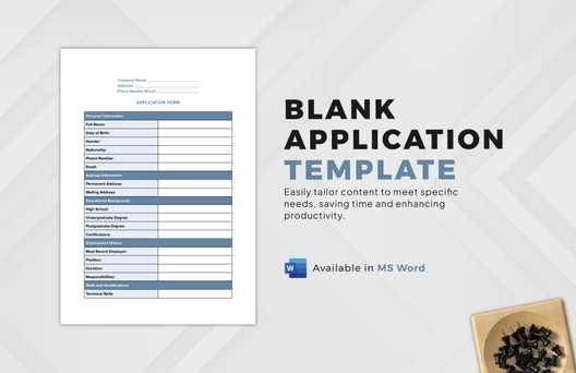 Blank Application Template
