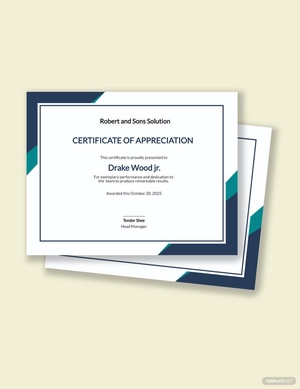 Winning Team Certificate Template