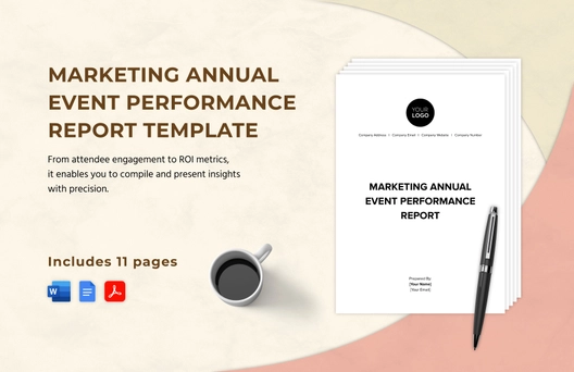 Marketing Annual Event Performance Report Template
