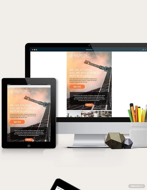 Construction Email Ad Template