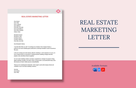 Real Estate Marketing Letter