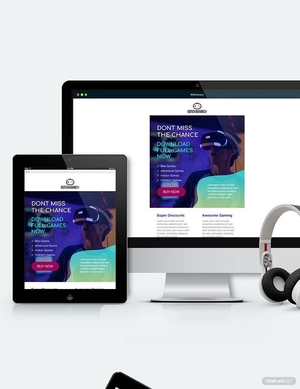 Games Email Ad Template