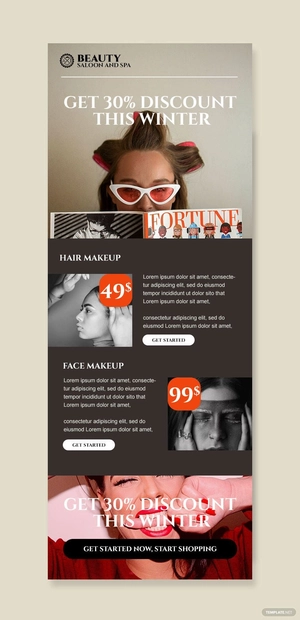 Salon Email Ad Template