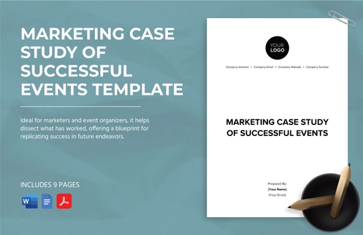 Marketing Case Study of Successful Events Template