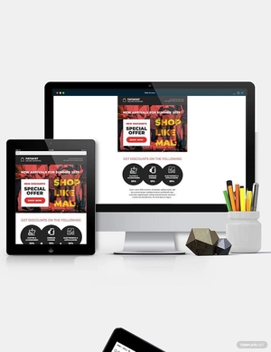 Shopping Email Ad Template