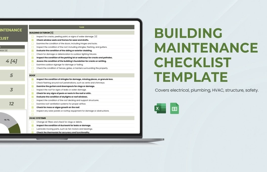 Building Maintenance Checklist Template