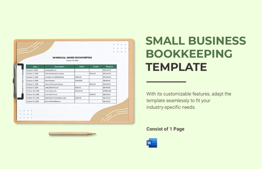 Small Business Bookkeeping Template